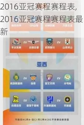 亚冠2016赛程一览表，精彩比赛不容错过-第3张图片-www.211178.com_果博福布斯