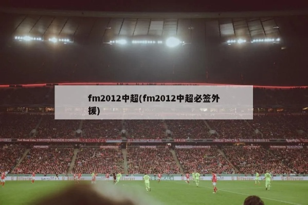 fm2015中超能买的外援 fm2021中超好用的外援